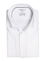 Marvelis shirt MODERN FIT PERFORMANCE white with Modern Kent collar in modern cut