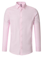 Venti shirt MODERN FIT FINE OXFORD pink with Button Down collar in modern cut