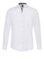 Camisa Pure MODERN FIT TWILL blanco con cuello cutaway de corte moderno