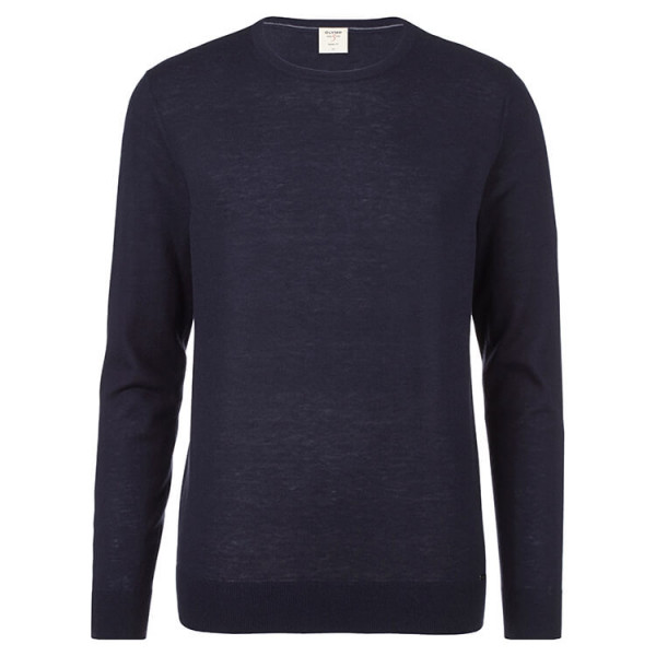 Pull OLYMP bleu foncé en coupe étroite