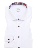 Eterna shirt MODERN FIT TWILL white with Kent collar in modern cut