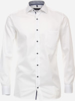 CASAMODA shirt MODERN FIT UNI POPELINE white with Kent collar in modern cut