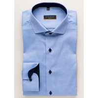Eterna overhemd SLIM FIT FIJNE OXFORD middelblauw met Cutaway kraag in smalle snit
