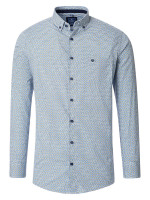 Chemise Redmond COMFORT FIT PRINT vert avec col Button Down en coupe classique