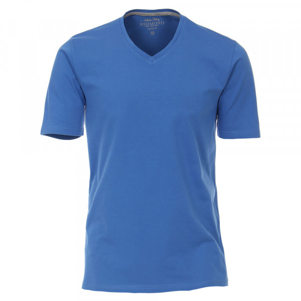 Redmond T-Shirt middelblauw in klassieke snit