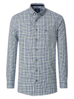 Redmond shirt COMFORT FIT FINE OXFORD green with Button Down collar in classic cut