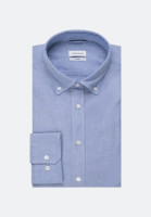 Seidensticker Hemd EXTRA SLIM FEIN OXFORD hellblau mit Button Down Kragen in super schmaler Schnittf