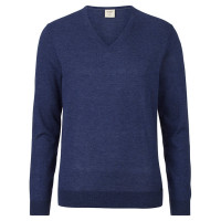 Pull OLYMP bleu foncé en coupe étroite