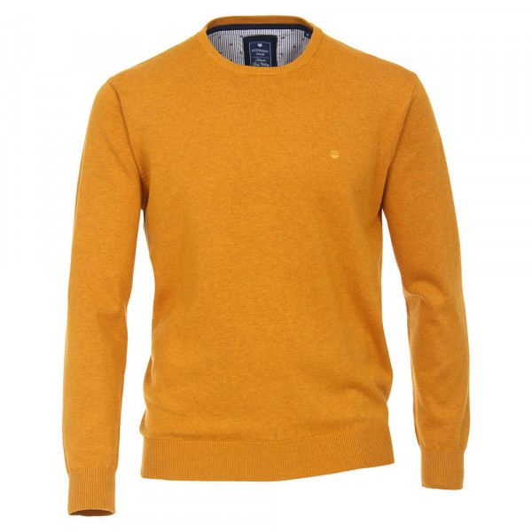 Pullover Redmond giallo in taglio classico