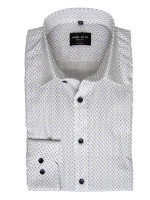 Chemise Marvelis BODY FIT UNI POPELINE bleu clair avec col New York Kent en coupe étroite